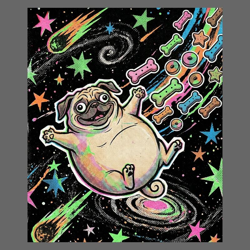 Dicker Weltraum Mops