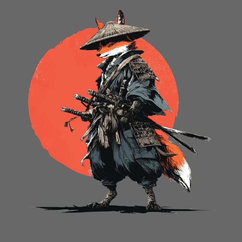 Fuchs-Samurai unter Ember Sun