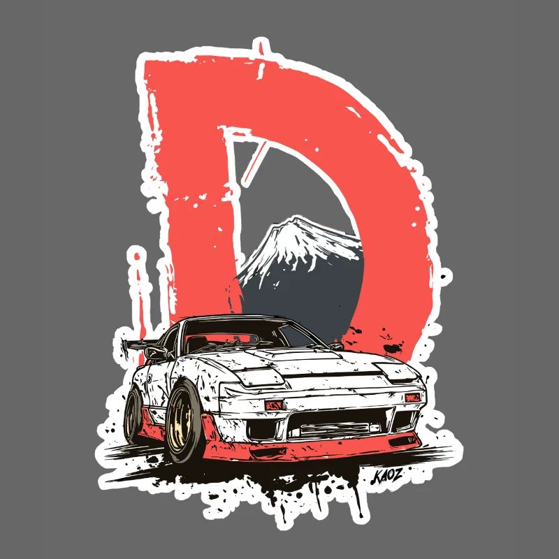D Drift Mount Fuji Car Graphic
