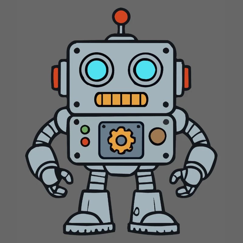 Retro Robot Pop Art