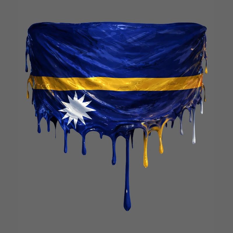 NauruFlag Drop Art