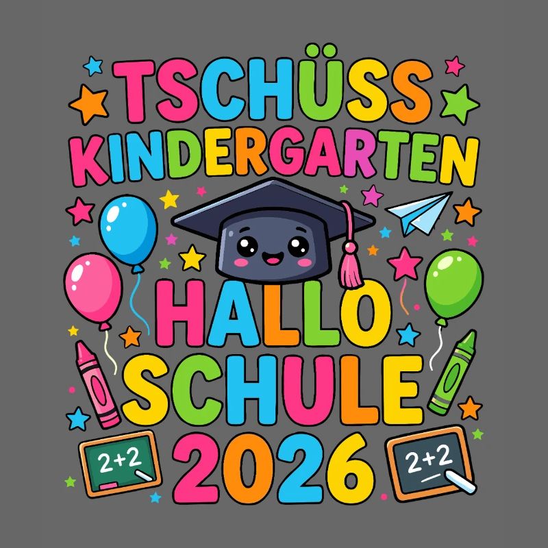 Tschüss Kindergarten Hallo Schule 2026 Einschulung
