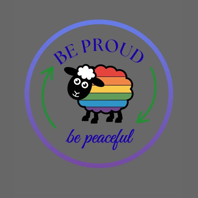 Pride Regenbogen-Schaf: Stolz und Friedlich