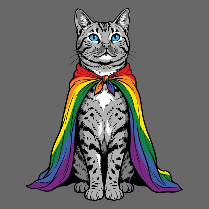 LGBTQ-Pride-Monat – Regenbogenkatze