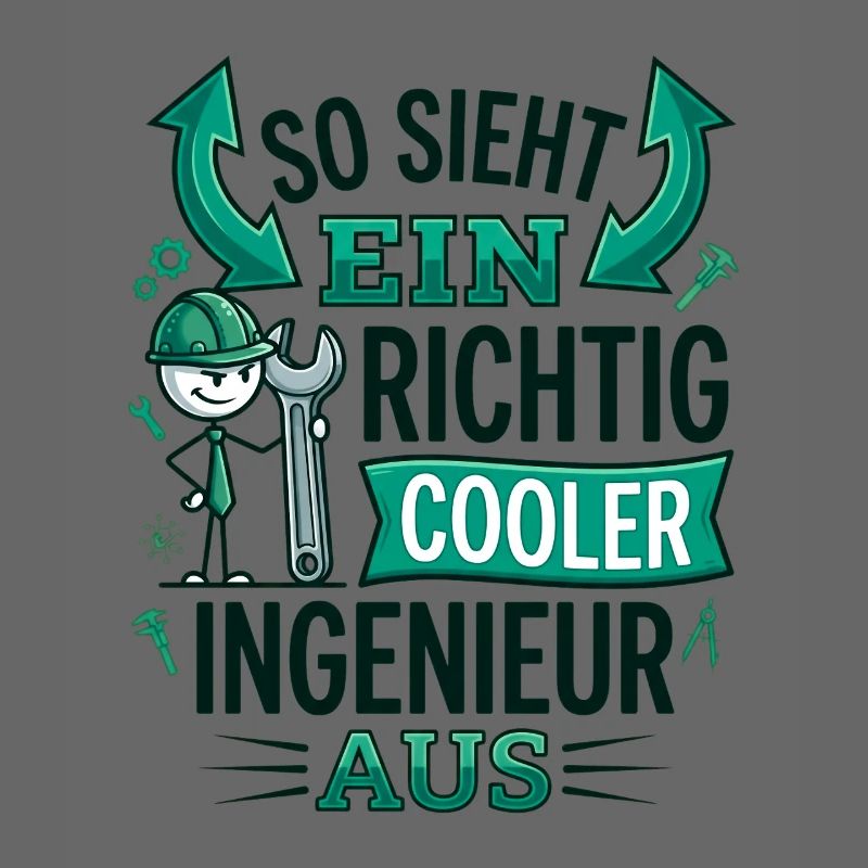 Cooler Ingenieur Spruch Strichmännchen
