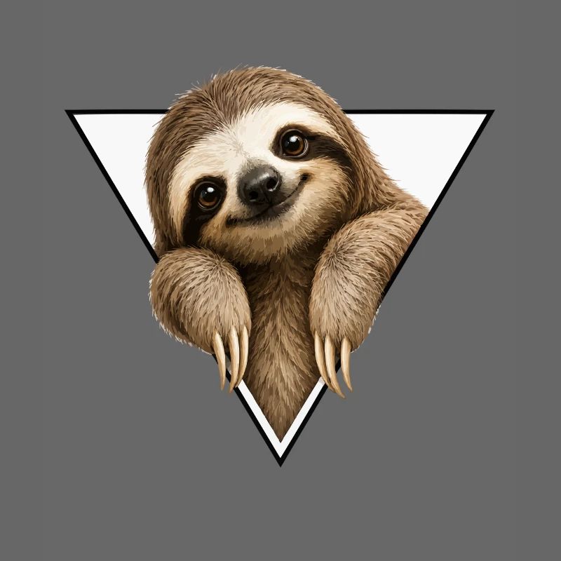 Sloth in triangle design
