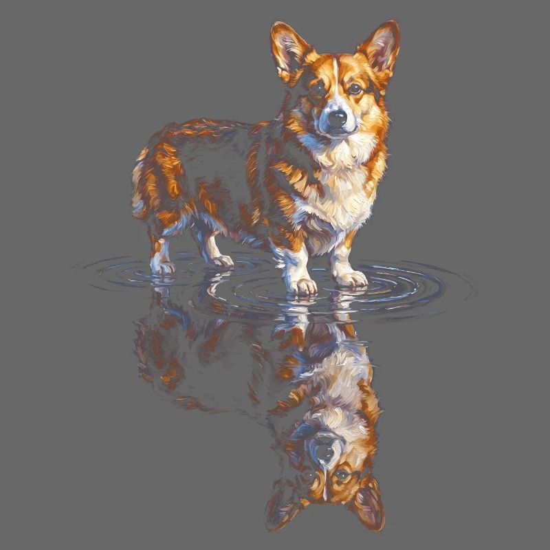 Wasserreflex Corgi