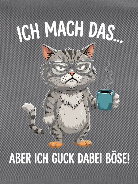 Grimmige Kaffee-Katze