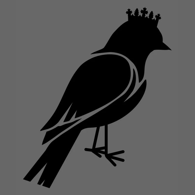 Vogel mit Krone