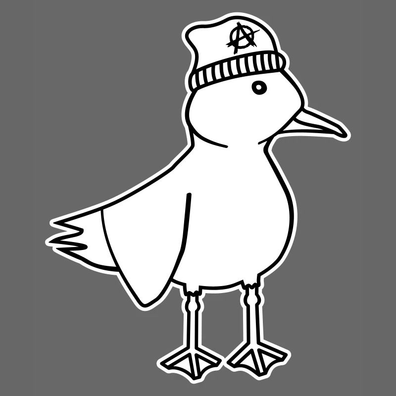 Seagull Anarchy – Vilain Maritime Hipster Art côtier