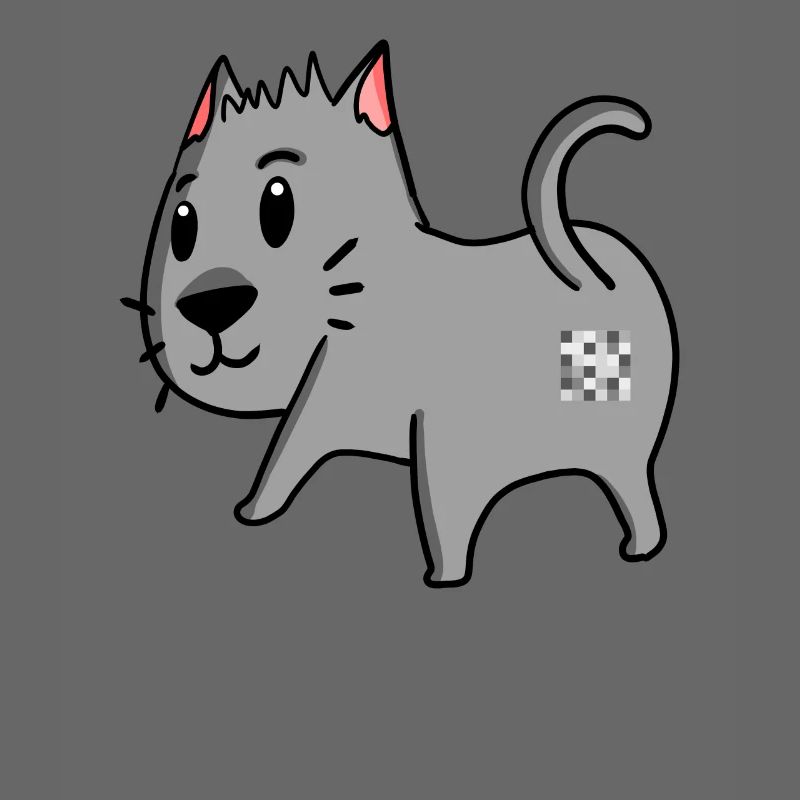 Katze Arsch - Katze Hintern