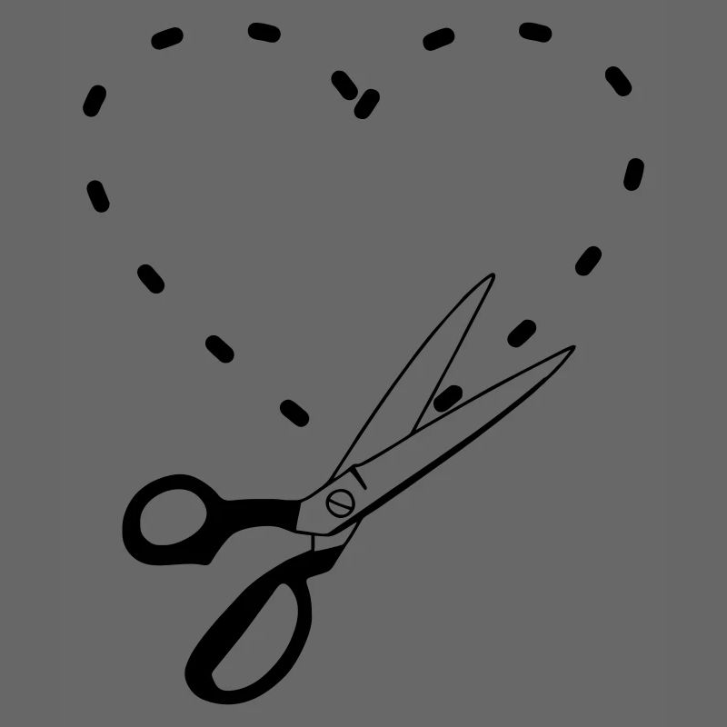 Pattern cutting heart