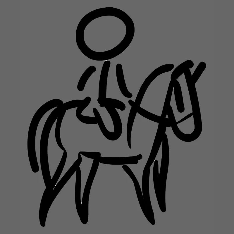 Cavalier sur Cavalier Minimalisme Minimaliste