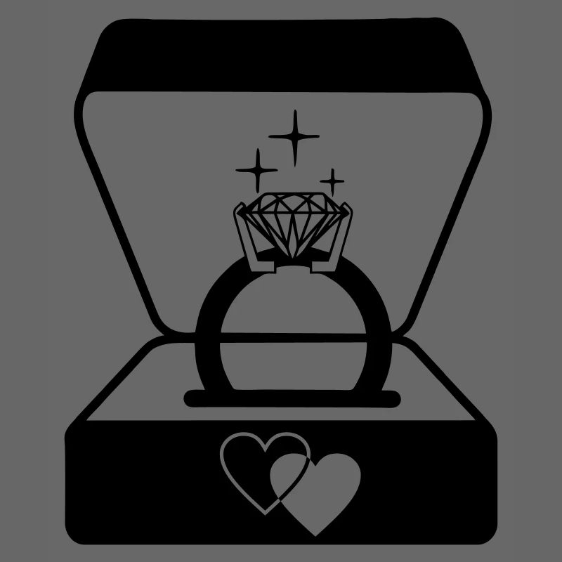 Jeweler wedding ring in box