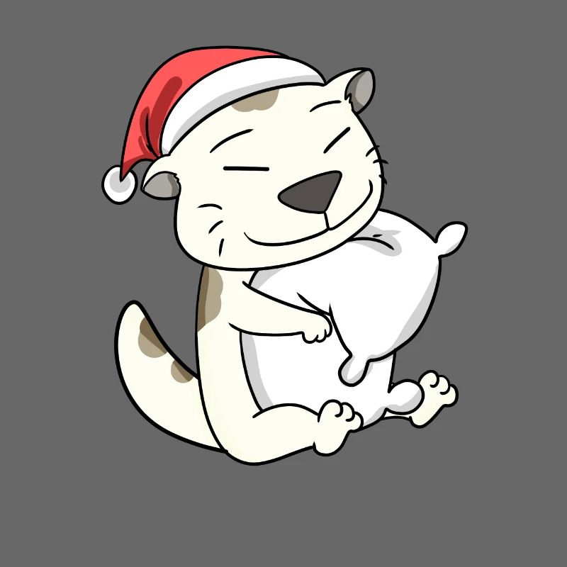 Chat Mignon Devon Rex Fatigué Noël