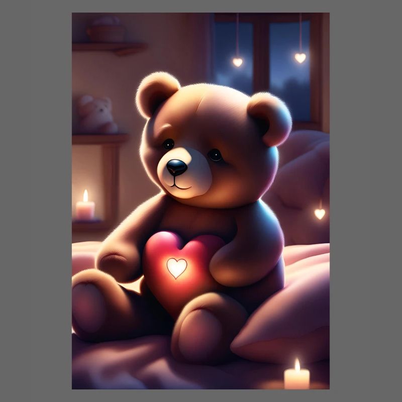 Teddybär mit Herz