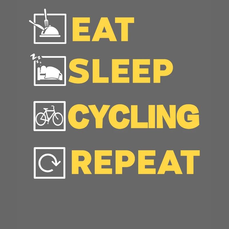 Manger Dormir Vélo Répéter Routine Mode de vie