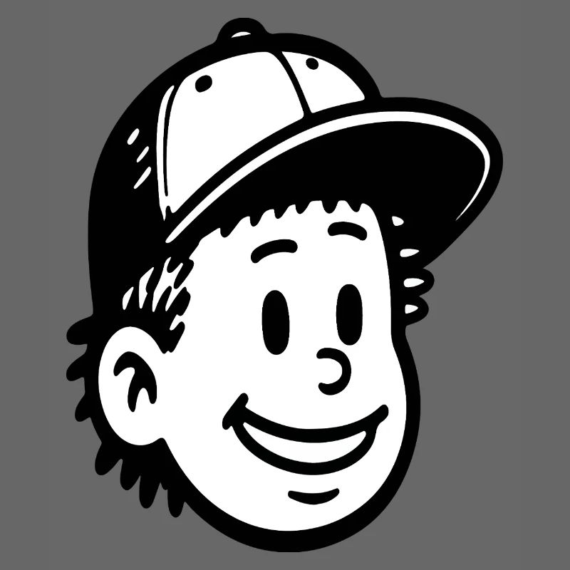 Conception ludique du visage d’un garçon de dessin animé