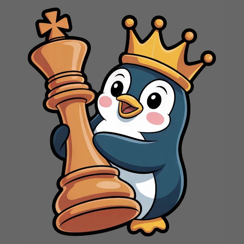 Mignon pingouin Chess King Queen Brain Game