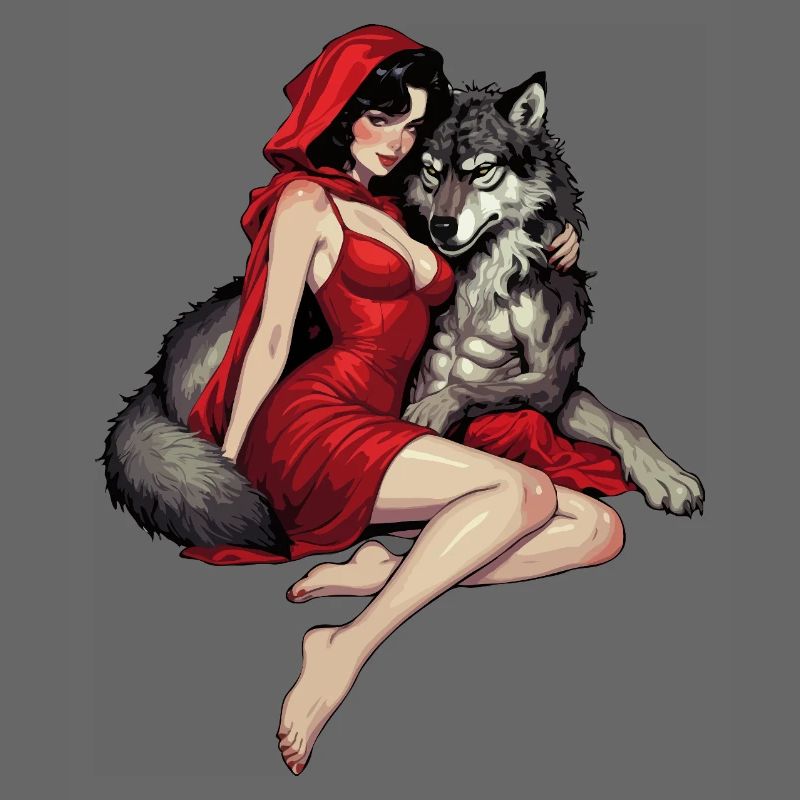 Rotkäppchen mit dem bösen Wolf