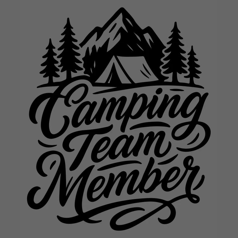 Camping Team Tent Mountains