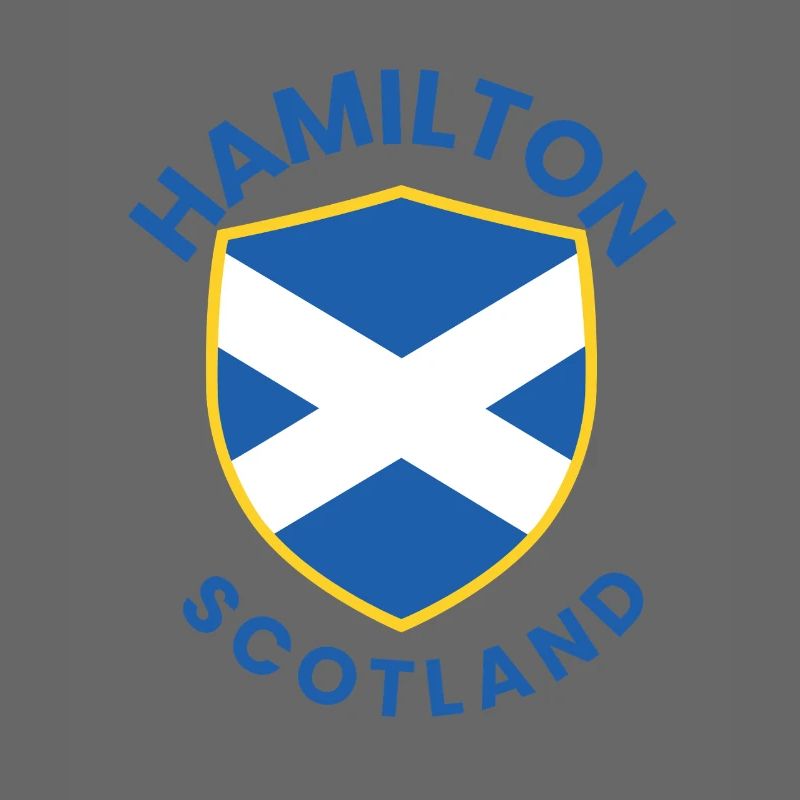 Scottish shield with Saltire Hamilton