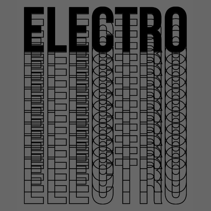 Conception de logo typographique de musique électro