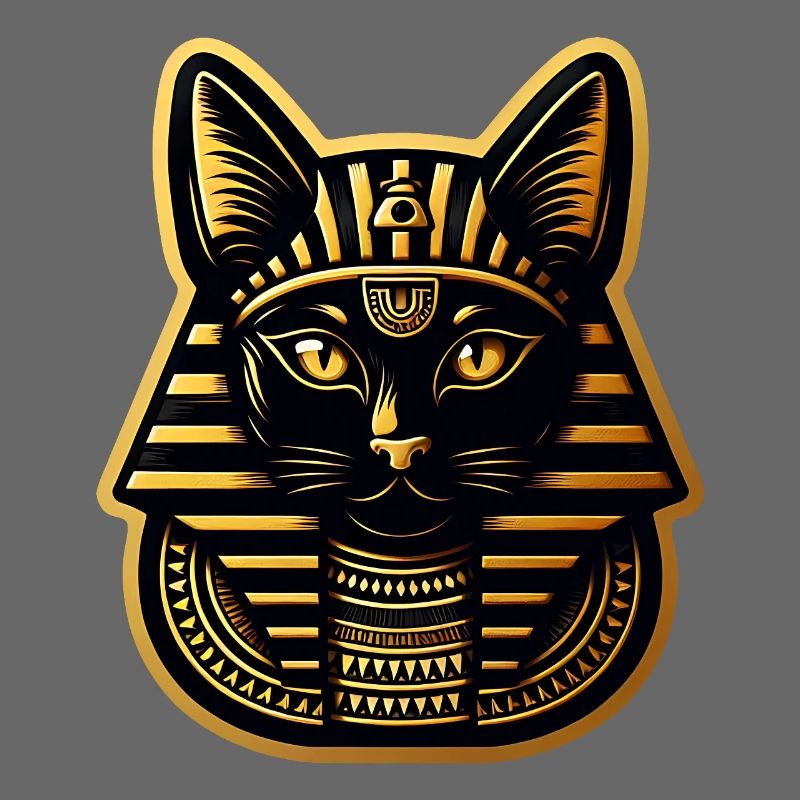 Cat in Egyptian Pharaoh Style
