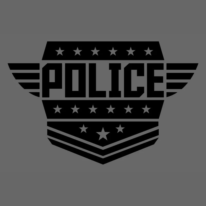 Police Wappen Rang Abzeichen