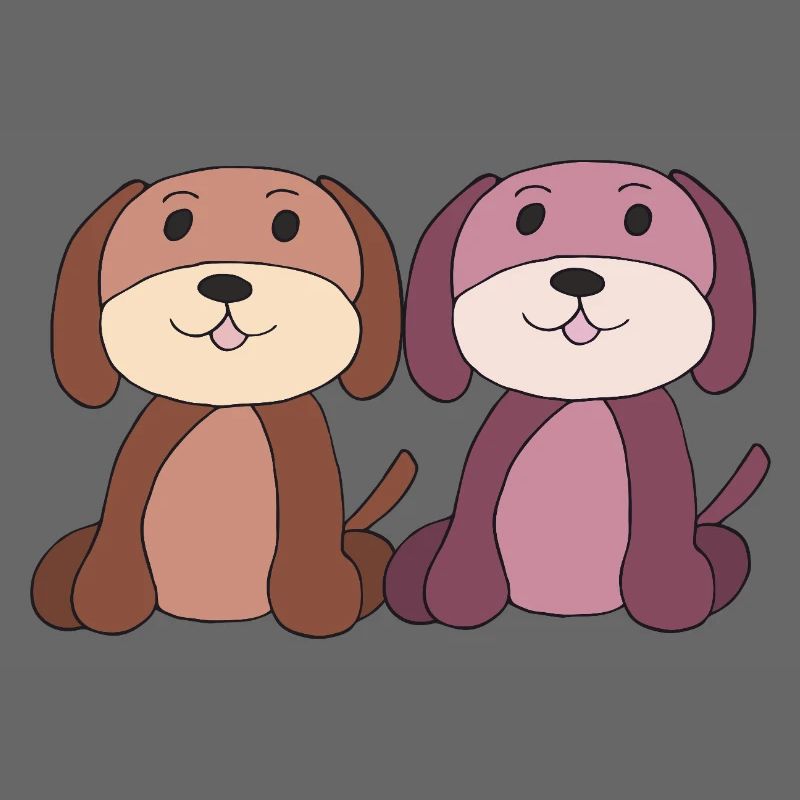 zwei hunde junge mädchen
