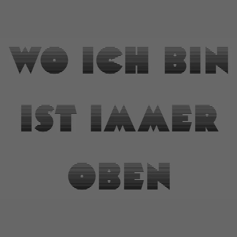 Wie ein Kompass: Ich bin immer oben