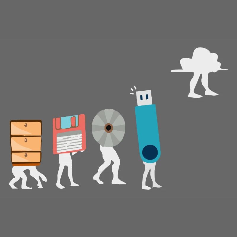 Cloud-Computing-Lustige Programmierer-Daten-KI-Software