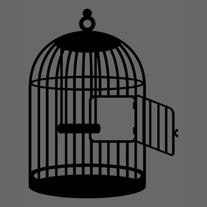cage vide ouvert/ empty cage (1c)