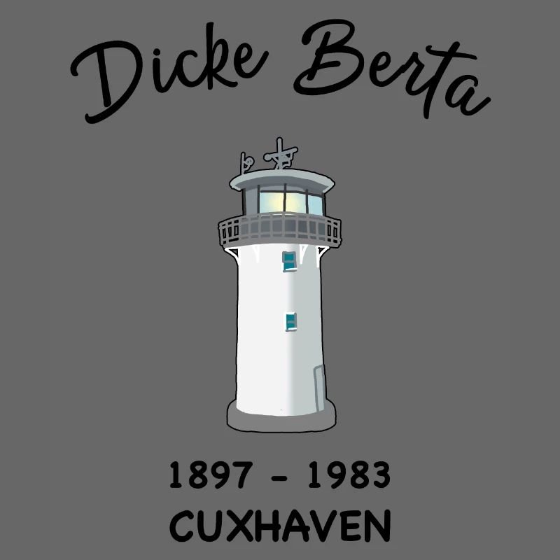 Leuchtturm Dicke Berta, Cuxhaven, Hafen