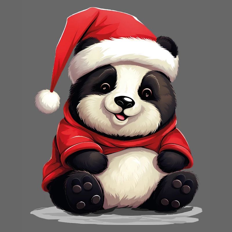 Panda Mignon, Noël, Panda Ours