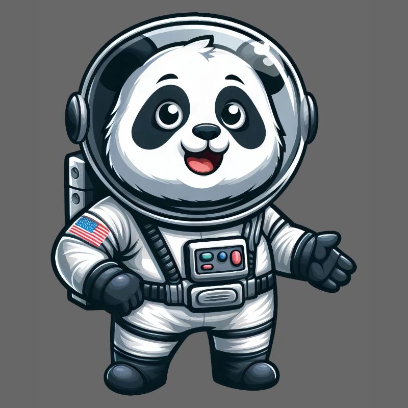 Panda astronaute dans l’espace