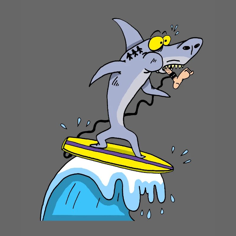 Le requin et le surf