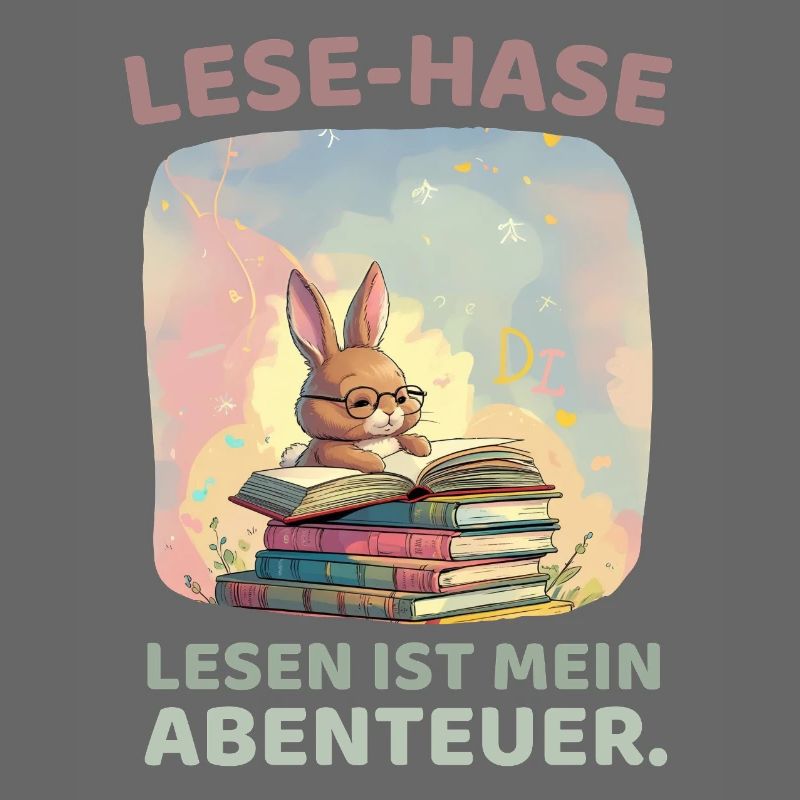 Lecture de lapin avec style aventure
