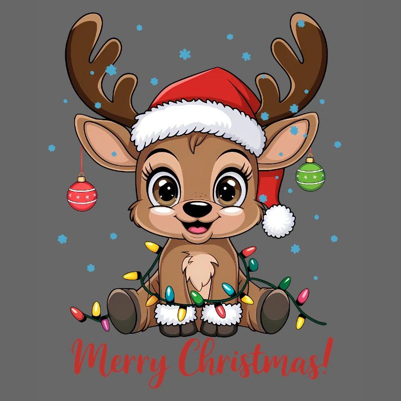 Süßer Rentier Weihnachtspullover Merry Christmas