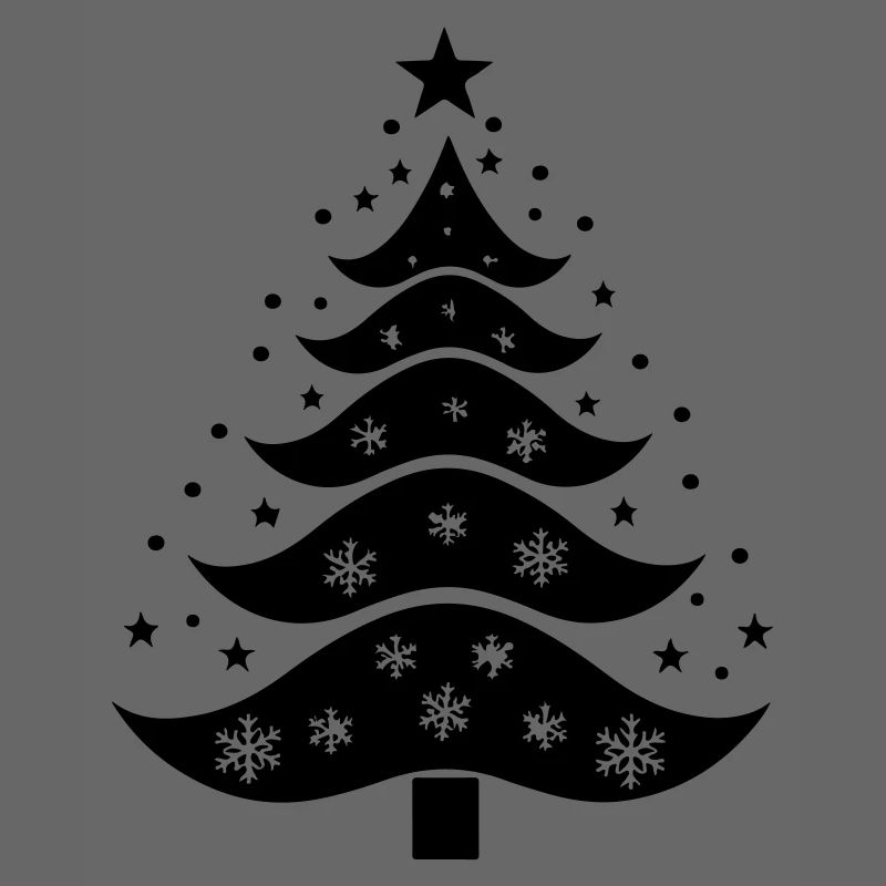 Weihnachtsbaum-Silhouette