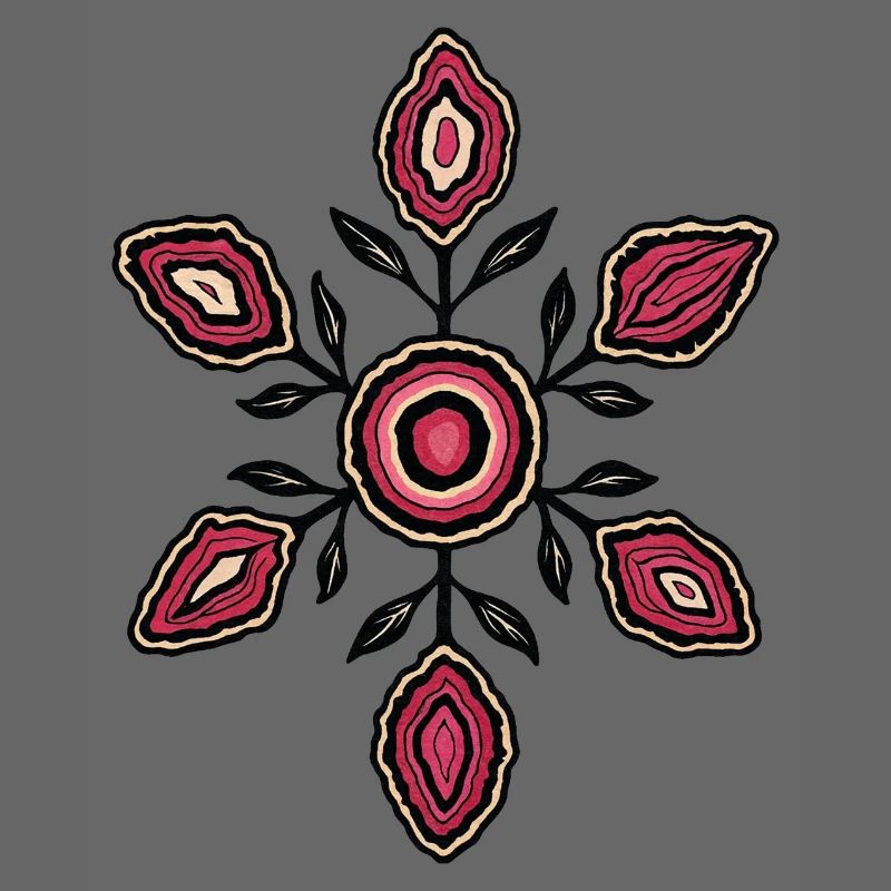 Rose Petal Mandala Pattern