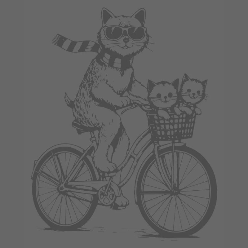 Vélo chat avec panier