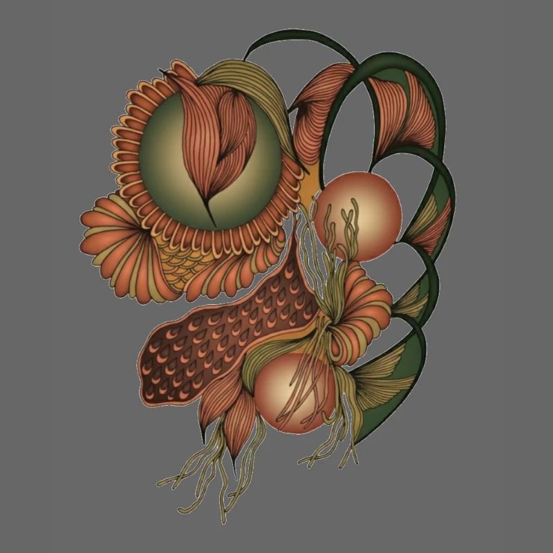 Formes de fleurs de ton de terre