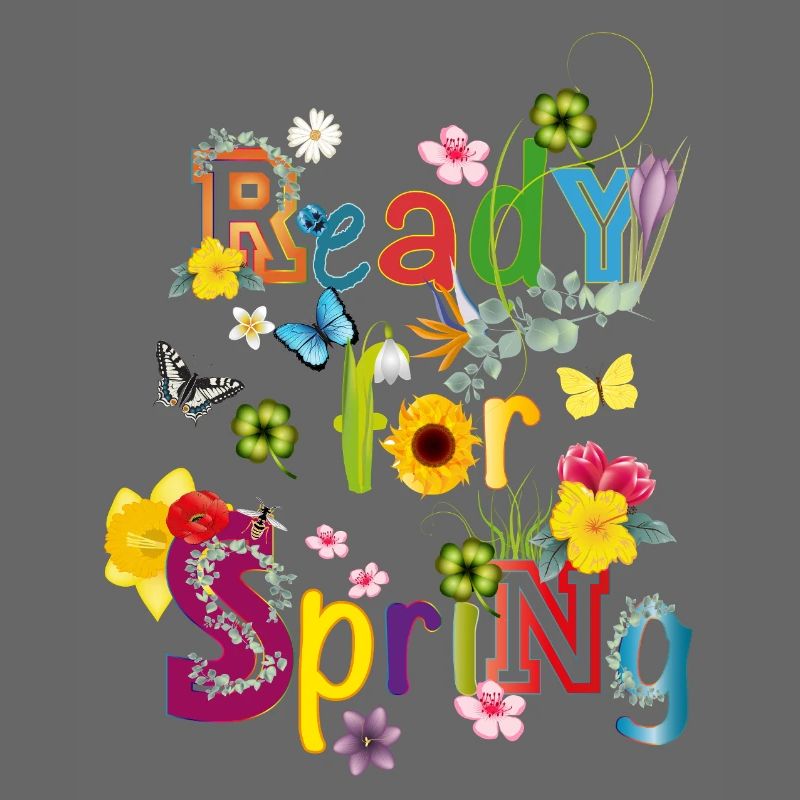 Ready for Spring – Colorful Spring Typography