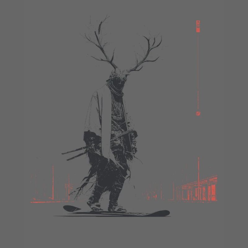 Waldgeist mit Geweihbaum