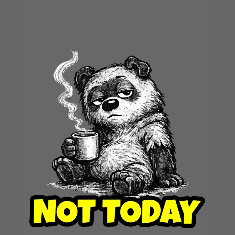 Not Today – Grumpy Bear Coffee (Sketch)