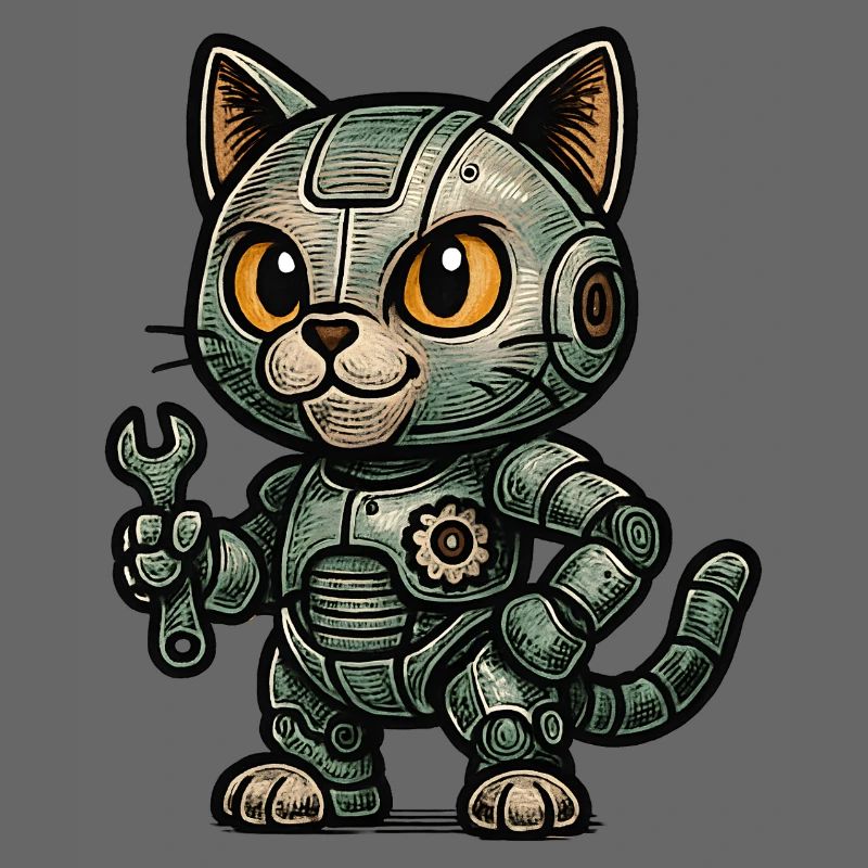 Retro RoboCat with Tools