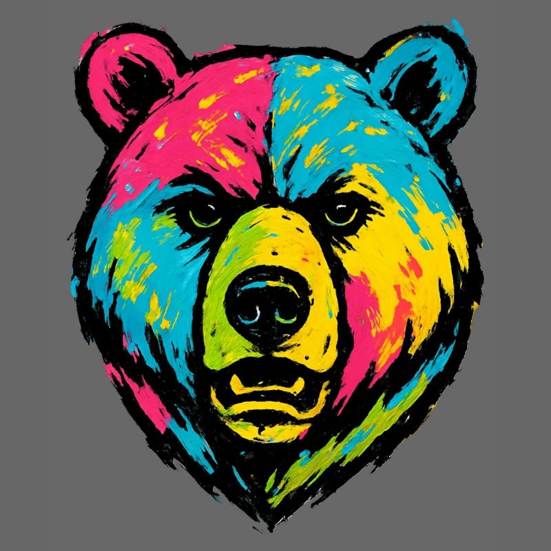 Ours mal léché Pop Art