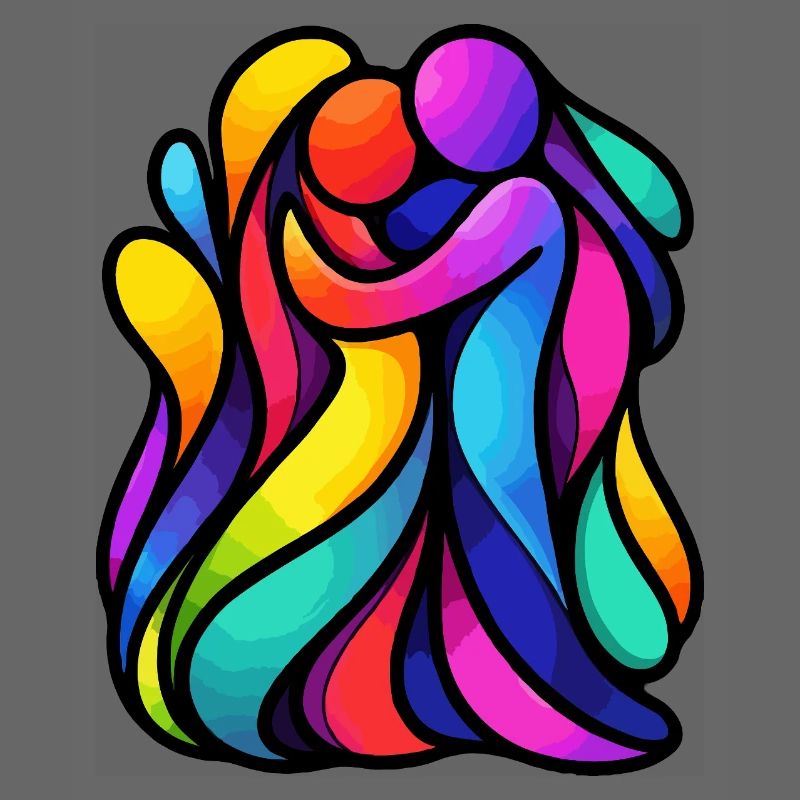 Colorful Dancing Figures