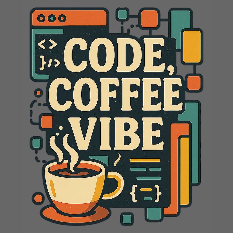 Code Coffee Vibe – T-shirt Programmeur drôle